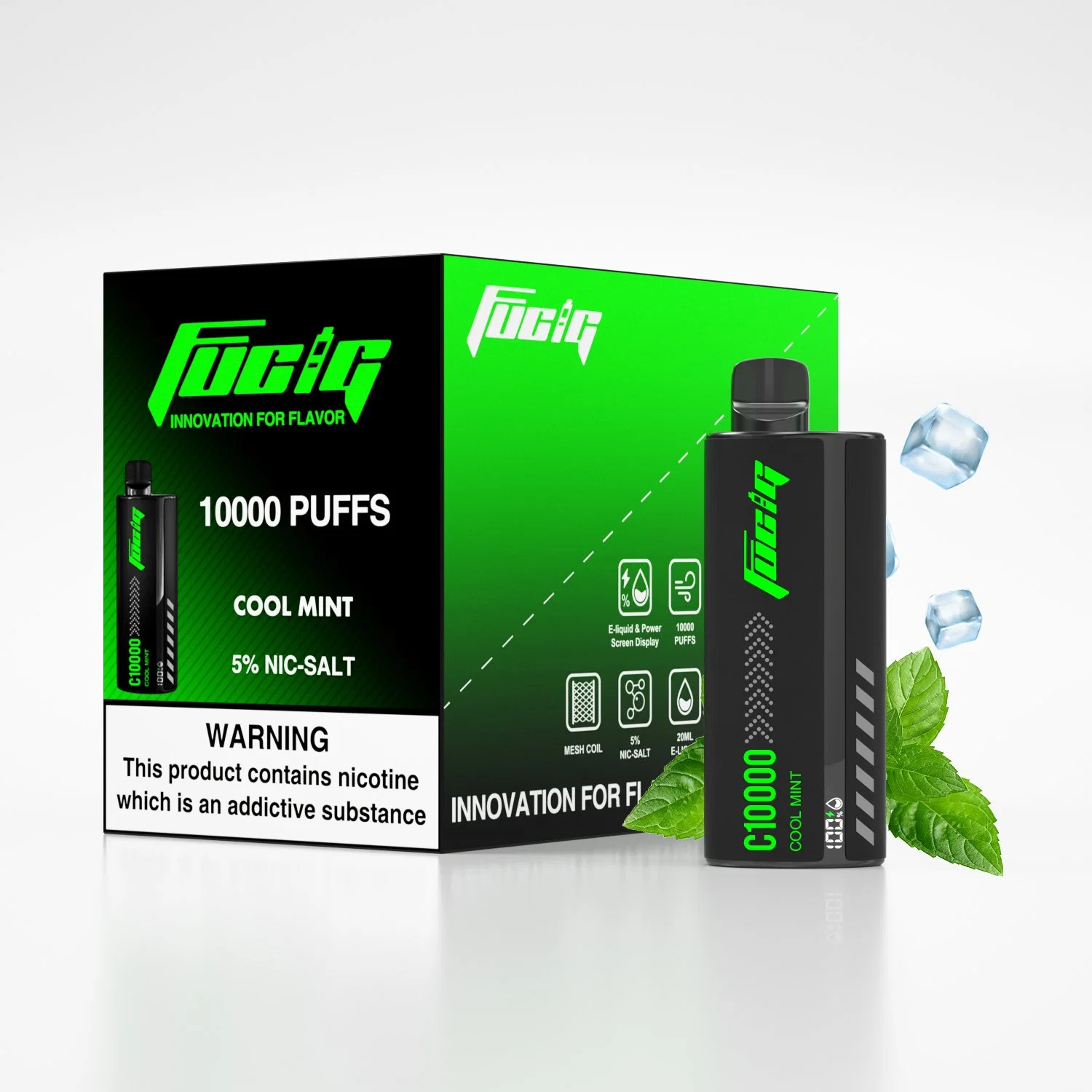 FUCIG C10000 (10000 puffs) RECHARGEABLE DISPOSABLE (5% nic)